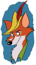  anthro canid canine clothing disney edtertainerd fox fur headgear headwear hi_res male mammal red_fox robin_hood robin_hood_(disney) solo true_fox 