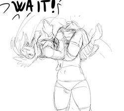  anthro asinus big_breasts black_and_white bovid breasts caprine clothed clothing dialogue donk_sis_(hladilnik) donkey english_text equid equine female hi_res hladilnik jane_doe_(hladilnik) mammal mask monochrome sheep text wrestling wrestling_match 