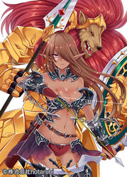  arrow_(projectile) beast_battle_chronicle_zero bow_(weapon) breasts brown_hair cleavage commentary_request dark_skin female large_breasts long_hair original photoshop_(medium) pointy_ears purple_eyes shina_shina weapon 