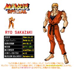  art_of_fighting cheat_code dougi fatal_fury fatal_fury_special game garou_densetsu karate_gi muscle neo_geo ryou_sakazaki ryuko_no_ken ryuuko_no_ken sakazaki_ryo snk 