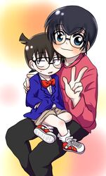  black_hair edogawa_conan glasses hondou_eisuke meitantei_conan 