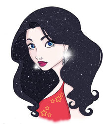  amazon black_hair blue_eyes dc_comics donna_troy earrings female jewelry portrait solo wonder_girl wonder_woman_(series) 