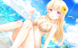  bang_dream! bikini masa_(mirage77) shirasagi_chisato swimsuits 