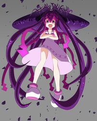  :d commentary_request crossed_arms emrakul_the_aeons_torn female highres ikamusume kairyuu_(drshellon) long_hair looking_at_viewer magic:_the_gathering open_mouth personification photoshop_(medium) purple_eyes purple_hair shinryaku!_ikamusume shoes smile solo squid_girl tentacle_hair white_footwear 