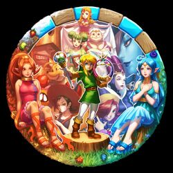  animal bellhenge blonde_hair commentary din english_commentary farore hat impa link maple_(zelda) master_sword md5_mismatch multiple_boys multiple_girls nayru onox pointy_ears ponytail princess_zelda queen_ambi ralph_(zelda) red_eyes resolution_mismatch ricky_(zelda) rosa_(zelda) source_smaller subrosian sword the_legend_of_zelda the_legend_of_zelda:_oracle_of_ages the_legend_of_zelda:_oracle_of_seasons veran weapon 