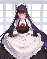  benghuai_xueyuan honkai_impact horns maid megane vierzeck 