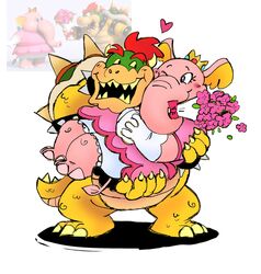  2023 alternate_species anthro bald bowser carrying_another claws clothing duo elephant elephant_peach elephantid female gloves handwear heart_symbol hi_res koopa male male/female mammal mario_bros maxawumba nintendo princess_peach proboscidean scalie super_mario_bros_wonder 