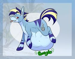  digestion digestion_noises equid equine fan_character fatal_vore feral forced hasbro hi_res horse male mammal my_little_pony oral_vore overweight overweight_male pony querkii_cat143 same_size_vore solo vore 