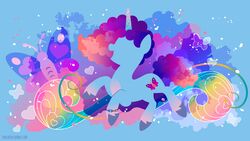  16:9 4k abstract_background absurd_res blue_body blue_fur cutie_mark equid equine female feral frutiger_metro fur hasbro hi_res hooves horn horse leg_markings mammal markings misty_brightdawn_(mlp) mlp_g5 my_little_pony mythological_creature mythological_equine mythology pony sambaneko silhouette socks_(marking) unicorn wallpaper widescreen 