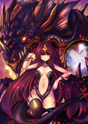  armor black_hair black_thighhighs blonde_hair blue_eyes breasts claws dragon dragon_girl dragon_tail dwarf elf female glowing glowing_eyes helmet horns jewelry large_breasts long_hair nefarian onyxia orange_eyes orb personification photoshop_(medium) pointy_ears red_hair runes short_hair solo tail thighhighs very_long_hair warcraft western_dragon world_of_warcraft wristband 