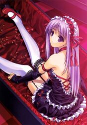  gothic_lolita heart-work lolita_fashion stockings suzuhira_hiro thighhighs 