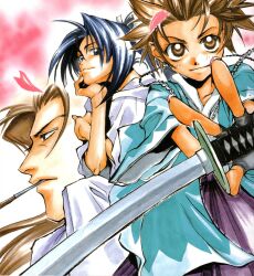  chrono_nanae hijikata_toshizo ichimura_tetsunosuke male okita_souji peacemaker_kurogane 