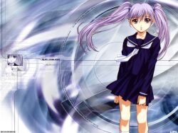  gotoh_keiji hoshino_ruri martian_successor_nadesico nadesico purple seifuku 