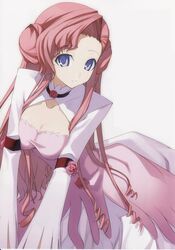  :d arched_back armband blue_eyes breast_press breasts breasts_squeezed_together choker choker_over_clothes cleavage cleavage_cutout clothing_cutout code_geass collarbone double_bun doughnut_hair_bun dress drill_hair euphemia_li_britannia female flower grin hair_bun highres large_breasts leaning_forward long_hair looking_at_viewer open_mouth pink_hair rose scan scan_artifacts shingo_(missing_link) shirt sidelocks simple_background smile solo source_request swept_bangs taut_clothes taut_shirt turtleneck very_long_hair wavy_hair white_background wide_sleeves 