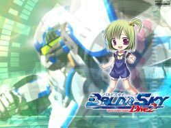  baldr_sky chibi green_hair short_hair wakakusa_nanoha 