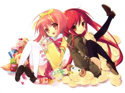  akihime_sumomo itou_noiji nanatsuiro_drops scan seifuku shakugan_no_shana shana thigh-highs white 