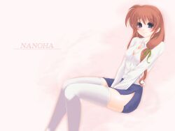  mahou_shoujo_lyrical_nanoha mahou_shoujo_lyrical_nanoha_strikers tagme takamachi_nanoha thigh-highs 