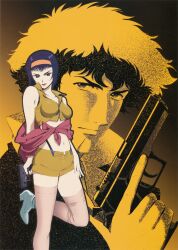  cowboy_bebop faye_valentine pantyhose screening spike_spiegel 