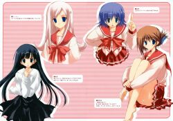  komaki_manaka kusakabe_yuki lucy_maria_misora pantsu paper_texture to_heart_2 tonami_yuma tsukinon tsukinon_bunko 