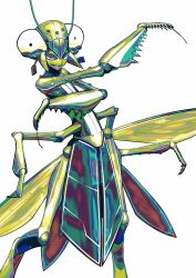  claws commentary_request copyright_request female highres nanika_sheila personification praying_mantis solo standing wings 