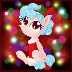  1:1 2019 absurd_res border clothed clothed_feral clothing cozy_glow_(mlp) cutie_mark equid equine eyelashes feathered_wings feathers female feral freckles friendship_is_magic grin hasbro hi_res hooves mammal my_little_pony mythological_creature mythological_equine mythology pegasus red_border smile solo underhoof vito wings 