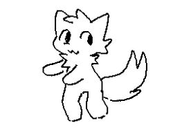  2022 4:3 :3 ambiguous_gender animated anthro biped cheek_tuft dancing digital_drawing_(artwork) digital_media_(artwork) domestic_cat facial_tuft felid feline felis flipnote_studio_(artwork) low_res mammal mauzymice monochrome short_playtime silly_cat_(mauzymice) simple_background solo tuft 