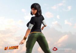  1girls 3d arabian avengers big_breasts breasts clothed clothed_female clothes clothing dark-skinned_female dark_skin daz3d daz_studio female female_only fully_clothed ga3ddolls human human_only kamala_khan marvel marvel&#039;s_avengers_(game) ms._marvel solo solo_female video_games 