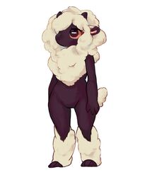  absurd_res amaverse anthro bovid caprine female female_anthro fur hi_res horn kemono mammal markings mole_(marking) mouthless natchan nude sheep solo were werecaprine weresheep wool_(fur) xalda 