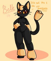  5:6 anthro anthrofied belle_(ivi_030) berurun beta_pokemon_(species) beta_pokemon_games english_text felid female heart_eyes heart_symbol hi_res looking_at_viewer mammal nic-m-lyc nintendo nude pokemon pokemon_(species) pokemon_gold_beta pokemorph solo text tsundere 