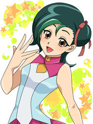  blush mizuki_kotori_(yugioh_zexal) mizuki_kotori_(yuu-gi-ou_zexal) school_uniform smile yu-gi-oh! yugioh_zexal yuu-gi-ou_zexal 