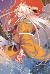  animal_ears guan_tang_baozi kogitsunemaru male sword touken_ranbu 