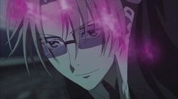  1boy animated animated k_(anime) kusanagi_izumo male_focus running solo sunglasses 