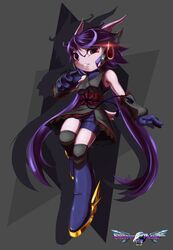  absurd_res anrock3 anthro aquatic_dragon black_nose boots breasts clothed clothing dragon female footwear freedom_planet galaxytrail gloves hair handwear hi_res hybrid mammal marine mythological_creature mythological_scalie mythology non-mammal_breasts purple_hair sash_lilac scalie solo 