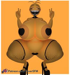  1girls animatronic big_breasts female female_only feversfm fishnet_legwear fishnets five_nights_at_freddy&#039;s five_nights_at_freddy&#039;s_2 heart-shaped_pasties high_heels huge_breasts large_breasts looking_at_viewer navel open_mouth pasties peace_sign scottgames sharp_teeth solo solo_female solo_focus thick_thighs thighs tongue tongue_out toy_chica_(cyanu) toy_chica_(fnaf) wide_hips yellow_body yellow_skin 