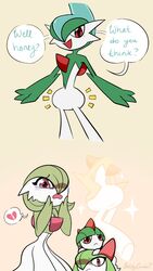  9:16 ass bodily_fluids broken_heart crying female gallade gardevoir generation_3_pokemon generation_4_pokemon grace_(sketchygarden) group hi_res humanoid joy_(sketchygarden) kirlia male nintendo noble_(sketchygarden) pokemon pokemon_(species) ralts red_eyes serenity_(sketchygarden) shocked sketchygarden sparkles tears text thick_calves thin_thighs weight_loss wide_hips 