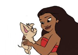  2d_animation ambiguous_gender animated black_eyes clothed clothing disney domestic_pig duo female feral frame_by_frame human larger_female larger_human looking_at_another mammal moana moana_waialiki petting pink_tongue pua_(moana) short_playtime simple_background size_difference smaller_ambiguous smaller_feral suid suina sus_(pig) tongue topwear white_background willow-s-linda 