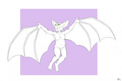  2022 anthro bat bat_wings belly breasts claws ears_up fangs featureless_breasts featureless_crotch female flying jimfoxx laylee mammal membrane_(anatomy) membranous_wings navel nude open_mouth playtonic_games signature slightly_chubby slightly_chubby_anthro slightly_chubby_female smile solo spread_arms spread_wings teeth toe_claws tongue wide_eyed wings yooka-laylee 