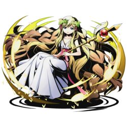  absurdly_long_hair blonde_hair blue_eyes braid collarbone divine_gate dress female full_body hair_ornament holding long_hair looking_at_viewer magi_the_labyrinth_of_magic mole mole_under_eye official_art scheherazade_(magi) shadow sleeveless sleeveless_dress solo staff transparent_background ucmm very_long_hair white_dress 