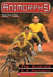  1997 animorphs arachnid araneomorph arthropod bottomwear clothing cloud cover cover_art cover_page crouching david_mattingly footwear hi_res human human_to_feral hybrid legwear looking_at_viewer male mammal marco_(animorphs) novel official_art pants shirt shoes sky socks solo species_transformation spider sunset text topwear transformation wolf_spider 