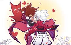  2boys absurdres bad_id bad_pixiv_id crimson_slushie crossover disgaea highres klug_(puyopuyo) makai_senki_disgaea_3 male_focus mao_(disgaea) multiple_boys puyopuyo puyopuyo_fever strange_klug 