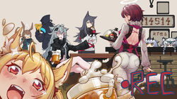  amiya_(arknights) angel_girl angel_halo animal_ears arknights beer big_ass bird_ears bird_girl blonde_hair brown_hair bunny_ears cautus cheetah_ears cheetah_girl chimera crownslayer_(arknights) doctor_(arknights) drunk exusiai_(arknights) feline grey_eyes grey_hair lappland_(arknights) liberi lupo_(arknights) orange_eyes pramanix_(arknights) ptilopsis_(arknights) purple_hair red_eyes sankta short_hair silver_hair sora_(arknights) tagme texas_(arknights) thick_ass wolf_ears wolf_girl yellow_eyes ziean 