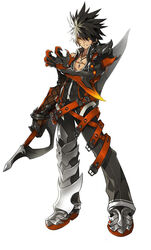  1boy armor belt black_armor black_hair black_pants blackjd83 claws elsword full_body gloves jewelry male_focus mechanical_arms multicolored_hair necklace official_art pants photoshop_(medium) raven_cronwell reckless_fist_(elsword) reverse_grip serious shirt shoes single_mechanical_arm solo spiked_hair standing streaked_hair sword tachi-e two-tone_hair weapon white_background white_hair yellow_eyes 