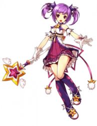  aisha_landar battle_magician_(elsword) blackjd83 brooch elsword female full_body gloves holding holding_wand jewelry kneehighs multicolored_clothes multicolored_legwear official_art purple_eyes purple_hair purple_skirt purple_socks shoes short_hair skirt smile socks solo star_brooch star_wand twintails wand white_background white_gloves 