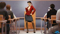  1girls 3d 3d_(artwork) 6boys apex_legends black_hair blazer blender braid braided_hair braided_twintails breasts classroom cleavage clothed clothed_female clothes clothing dark-skinned_male dark_hair daz3d daz_studio dimipron eyewear faceless_male facepaint female female_focus fully_clothed glasses hand_on_hip heels high_heels indoors inside latina light-skinned_male loba loba_(apex_legends) loba_andrade long_hair male multiple_boys multiple_males no_bra red_hair redbone respawn_entertainment revealing_clothes school skirt solo_focus stockings tan-skinned_female teacher teacher_and_student twintails 