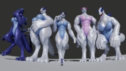  16:9 3d_(artwork) alav_(the_tao_swordsman) anthro big_breasts breasts digital_media_(artwork) excited extreme_size_difference female generation_2_pokemon generation_3_pokemon group hand_on_belly hi_res huge_breasts kneeling legendary_pokemon looking_down_at_another looking_up_at_another looming_over lugia macro macro_female male micro micro_male muscular muscular_anthro muscular_female natvali nintendo open_mouth pokemon pokemon_(species) shadow_lugia shadow_pokemon shiny_pokemon simple_background size_difference slightly_chubby slightly_chubby_female tail the_tao_swordsman thinking traediras traegia_(traediras) widescreen 