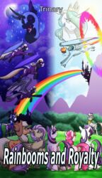  applejack_(mlp) bat_pony blossomforth_(mlp) canterlot castle cloud_kicker_(mlp) cover cover_art cover_page derpy_hooves ear_piercing ear_ring equid equine female fluttershy_(mlp) flying friendship_is_magic group hasbro hi_res horn horse inuhoshi-to-darkpen mammal mane_six_(mlp) membrane_(anatomy) membranous_wings my_little_pony mythological_creature mythological_equine mythology neck_ring nightmare_moon_(mlp) pegasus piercing pinkie_pie_(mlp) pony princess_celestia_(mlp) rainbow rainbow_dash_(mlp) rarity_(mlp) ring_piercing shining_armor_(mlp) stripes text twilight_sparkle_(mlp) unicorn wings zebra zecora_(mlp) 