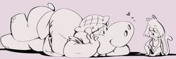  2021 anthro clothed clothing common_hippopotamus domestic_cat duo felid feline felis hanna-barbera heart_symbol hippopotamid jellystone_(hbo_max) male mammal overweight overweight_male peter_potamus simple_background sitting size_difference the_peter_potamus_show top_cat_(series) unknown_artist 