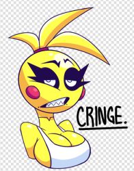  2024 breasts female five_nights_at_freddy&#039;s five_nights_at_freddy&#039;s_2 looking_at_viewer polt.avi scottgames solo sticker toy_chica_(fnaf) yellow_body 