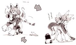  2009 anthro cleaning_tool clothed clothing female hair hi_res inner_ear_fluff kemono kouchainu solo surprised surprised_face tuft vacuum_cleaner 