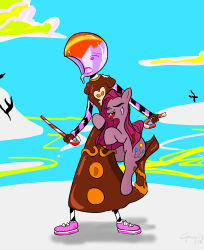 2020 5_fingers absurd_res after_transformation anthro blue_sky brown_clothing brown_dress brown_dress_shirt candy candy_humanoid closed_eyes clothing cloud crossover cutie_mark cyanoray dessert digital_drawing_(artwork) digital_media_(artwork) dress duo english_description female fingers food food_creature food_humanoid friendship_is_magic hair hasbro hi_res holding_candy holding_candy_cane holding_food holding_object homestuck human humanoid inanimate_transformation living_candy lollipop long_hair long_sleeves mammal ms_paint_adventures my_little_pony open_mouth petrification pink_body pinkamena_(mlp) pinkie_pie_(mlp) rose_lalonde shadow signature sky species_transformation story story_in_description tongue tongue_out transformation 